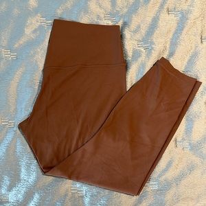 Lululemon Align Ribbed High-rise Pant 25 Women Size 14 RTDB Roasted Brown